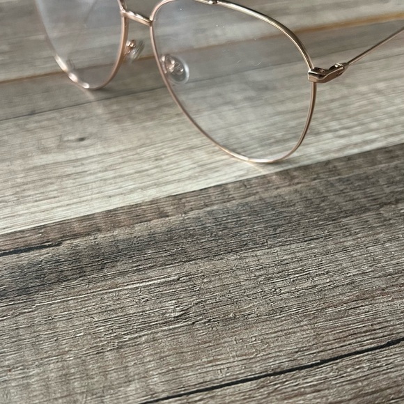 Dior Gold Aviator Eyeglass Frame - Picture 2 of 3